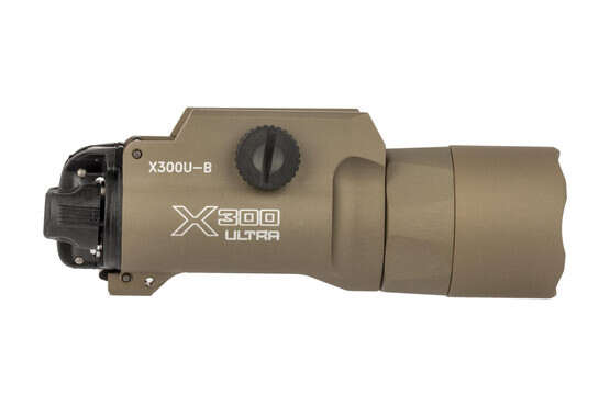 The SureFire X300 pistol light features an integrated picatinny rail mount for attaching to your handgun or rifle